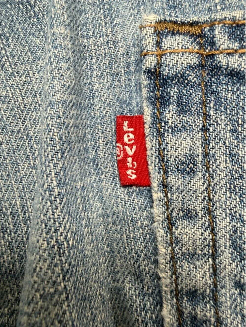 Levi's 514 Men's Blue Slim Straight Leg Jeans Size 36x30 Medium Wash Distressed